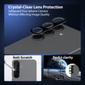 Miniatyrbild 7 av 7: 1-Pack Samsung S25 Skärmskydd & 1-Pack linsskydd - Härdat Glas 9H - Super kvalitet 3D