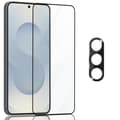 Miniatyrbild 1 av 7: 1-Pack Samsung S25 Skärmskydd & 1-Pack linsskydd - Härdat Glas 9H - Super kvalitet 3D