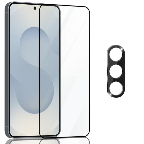 1-Pack Samsung S25 Plus Skärmskydd & 1-Pack linsskydd - Härdat Glas 9H - Super kvalitet 3D
