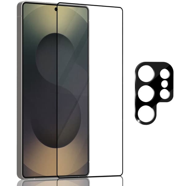 1-Pack Samsung S25 Ultra Skærmbeskyttelse & 1-Pack linsebeskyttelse - Hærdet Glas 9H - Super kvalitet 3D