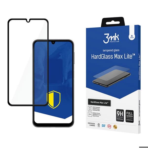 3mk HardGlass Max Lite - härdat glas för Samsung Galaxy A25 5G (svart)