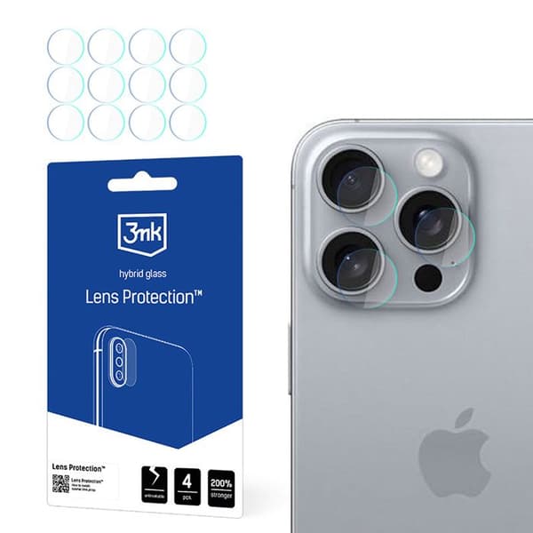 Skydd av objektiv 3mk - Linsglas för iPhone 16 Pro (4 set)