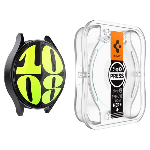 Härdat glas - Spigen - Glas.TR EZ FIT - Samsung Galaxy Watch7 44 mm - Transparent - Paket med 2