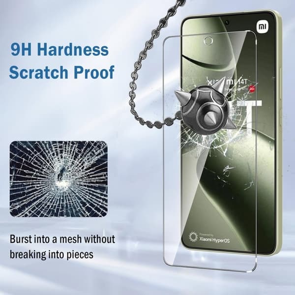 Xiaomi 14T Pro Härdat glas 0.26mm 2.5D 9H