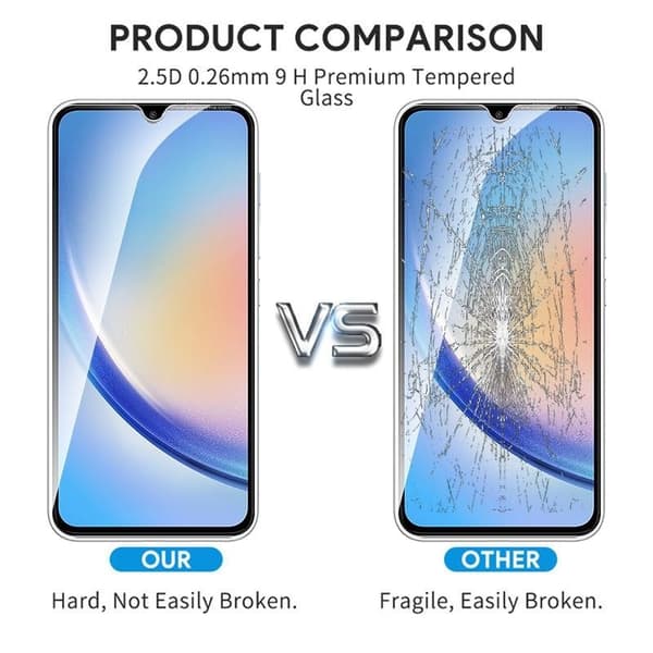 Samsung A16 5G Härdat glas 0.26mm 2.5D 9H