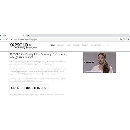 Skärmskydd - KAPSOLO - 51,5 cm - Antireflex - Sekretessfilter - Rep-resistant