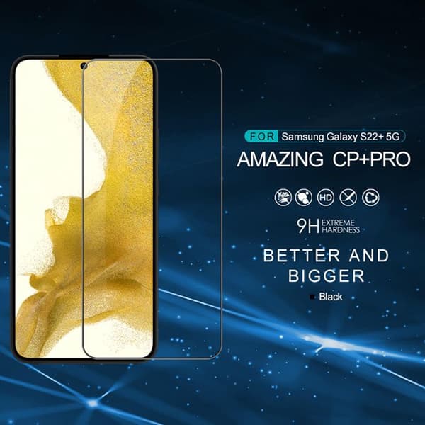 Härdat glas för Samsung Galaxy S22 - Nillkin CP+PRO - Svart