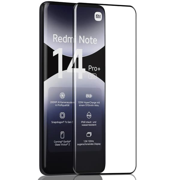 1-Pack Xiaomi Redmi Note 14 Pro Plus Skærmbeskyttelse - Hærdet Glas 9H - Super kvalitet 3D