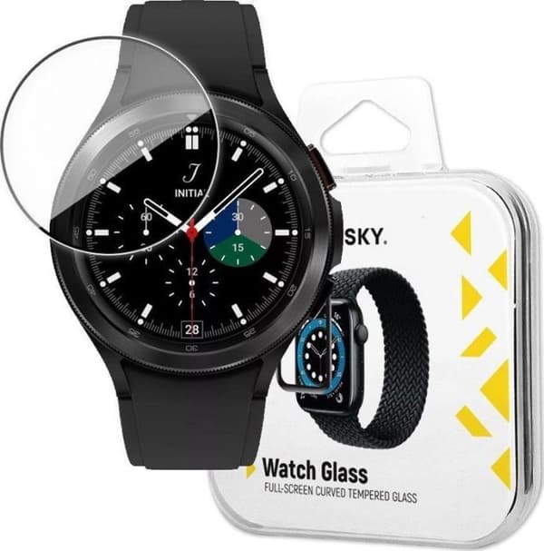 Wozinsky Watch Glass Hybrid Glass för Samsung Galaxy Watch 4/5 44 mm svart