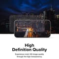 Miniatyrbild 6 av 6: Coque för iPhone 15 / iPhone 16 - Härdat Glas Ringke - Svart