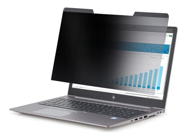 StarTech.com Magnetic Privacy Screen For 16-Inch 16:10 Laptop, TAA - Notebookpersonvernsfilter (horisontal) - 2-veis - avtakbar - magnetisk - 16" - s Svart, Transparent