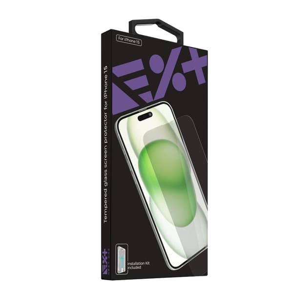 NEXT ONE karkaistu iPhone 15 näytönsuoja