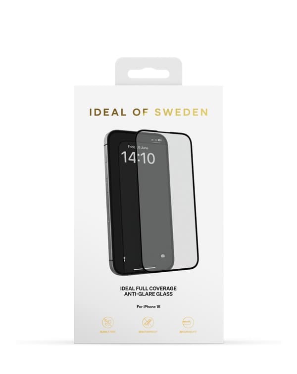 IDEAL Full Coverage Anti Glare Glass iPhone 15