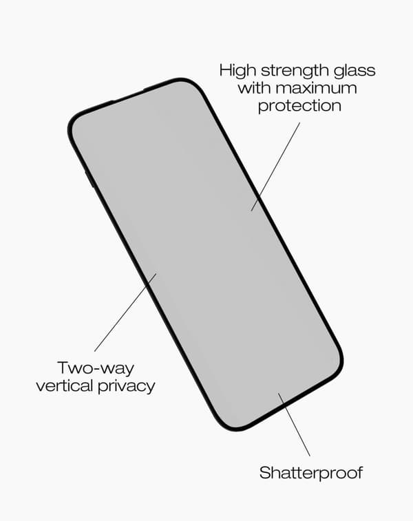 IDEAL Full Coverage Privacy Glass iPhone 12 / 12 Pro