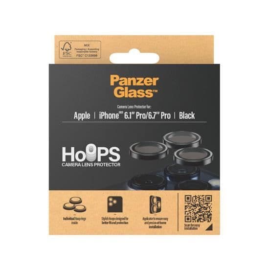 PanzerGlass PanzerGlass™ Hoop Optic Rings för iPhone 15 Pro/Pro Max