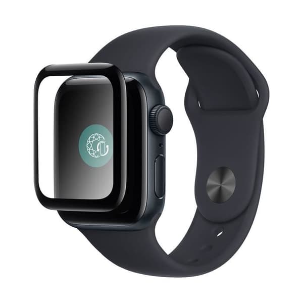 Skärmskydd för Apple Watch 7/8/9 41mm i Härdat Glas 3D Force Glass Transparent