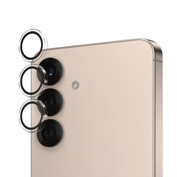Skydd för kameramål för Galaxy S25 Stötsäker Panzer Glass Transparent