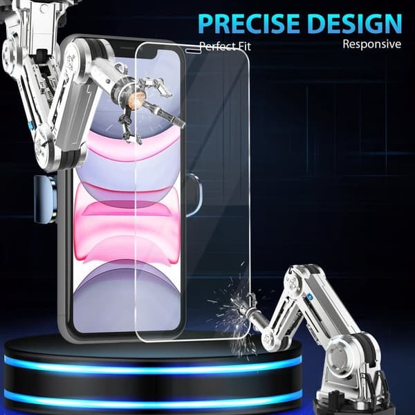 2-Pack Iphone 11 transparent Skärmskydd - Härdat Glas 9H - Super kvalitet 3D