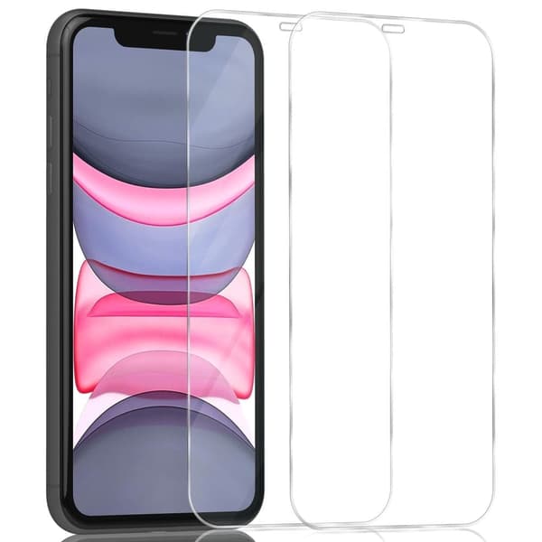 2-Pack Iphone 11 transparent Skärmskydd - Härdat Glas 9H - Super kvalitet 3D