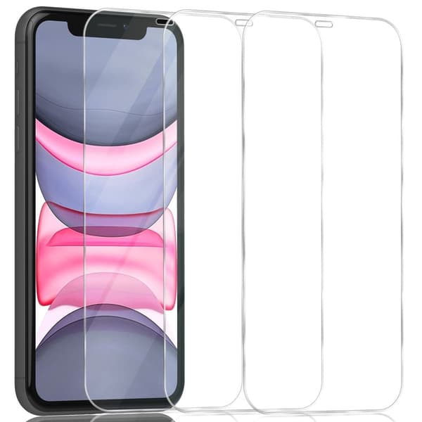 3-Pack Iphone 11 transparent Skærmbeskyttelse - Hærdet Glas 9H - Super kvalitet 3D