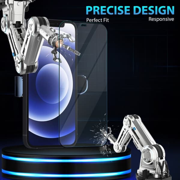 2-Pack ‏‏Iphone 12 Mini Skærmbeskyttelse & 1-Pack linsebeskyttelse - Hærdet Glas 9H - Super kvalitet 3D
