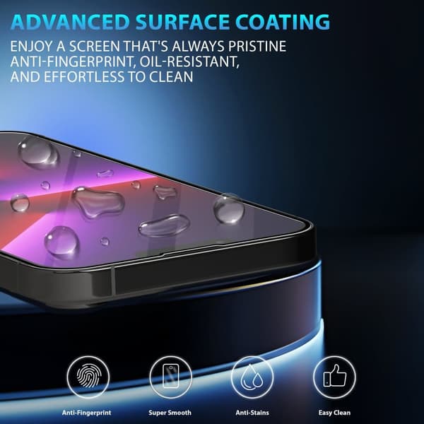 1-Pack Iphone 13 Pro Skærmbeskyttelse & 1-Pack linsebeskyttelse - Hærdet Glas 9H - Super kvalitet 3D