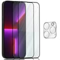 Miniatyrbild 1 av 7: 2-Pack ‏‏Iphone 13 Pro Skärmskydd & 1-Pack linsskydd - Härdat Glas 9H - Super kvalitet 3D