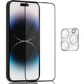 Miniatyrbild 1 av 7: 1-Pack ‏‏Iphone 14 Pro Skärmskydd & 1-Pack linsskydd - Härdat Glas 9H - Super kvalitet 3D