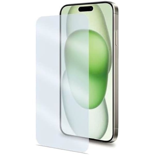 Mobiltelefon skärmskydd - Celly - EASY1055SP iPhone 15 Plus - Härdat glas - Flerfärgad