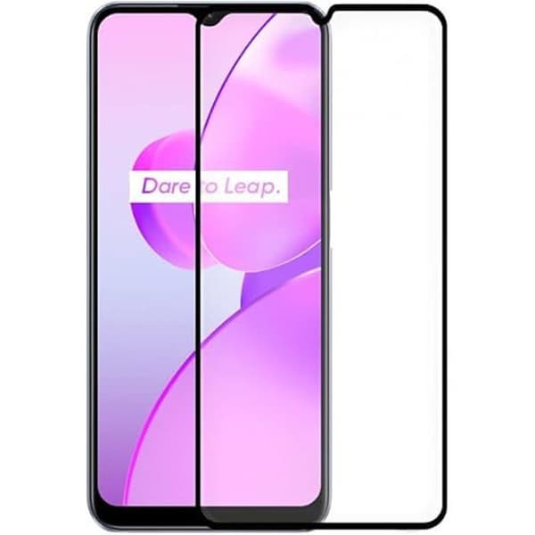Skydd av härdat glas för Realme C31/C35 - COOL - FULL 3D Svart