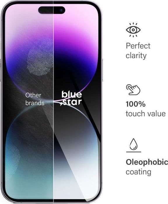 Skyddande telefonfilm - skyddsglas för Partner tele Verre trempé Blue Star - för iPhone 14 Pro Max