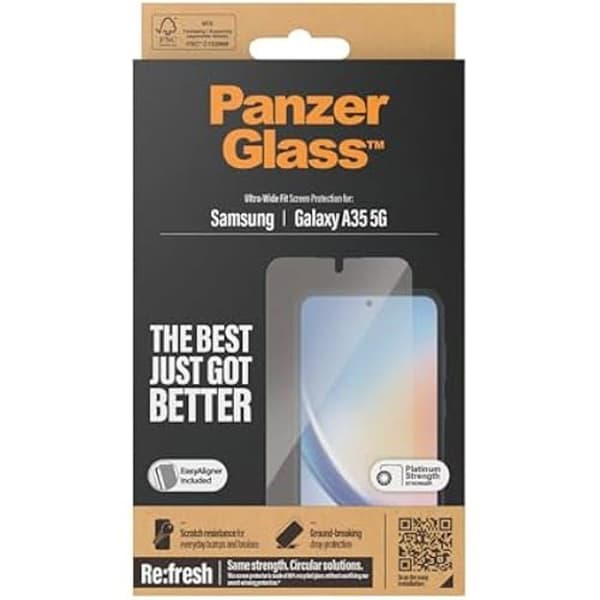 Skärmskydd - PANZERGLASS - Samsung New A34 5G - Transparent - UWF - 0.99 mm