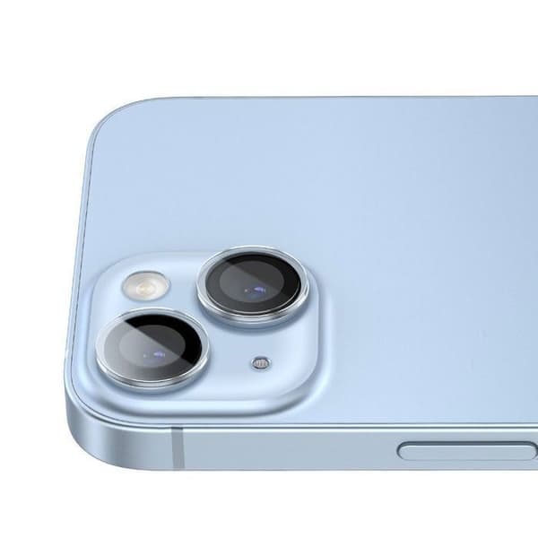 Kameraskydd av härdat glas för iPhone 14, iPhone 14 Plus Transparent/Pack av 1 med rengöringskit-SGZT030002