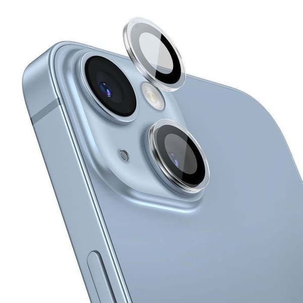 Kameraskydd av härdat glas för iPhone 14, iPhone 14 Plus Transparent/Pack av 1 med rengöringskit-SGZT030002