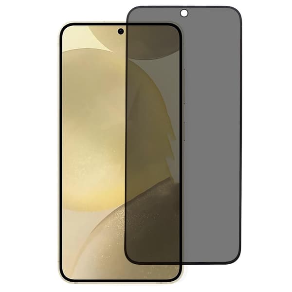 SKALO Samsung S25 Privacy Hærdet Glas Skærmbeskyttelse - Sort