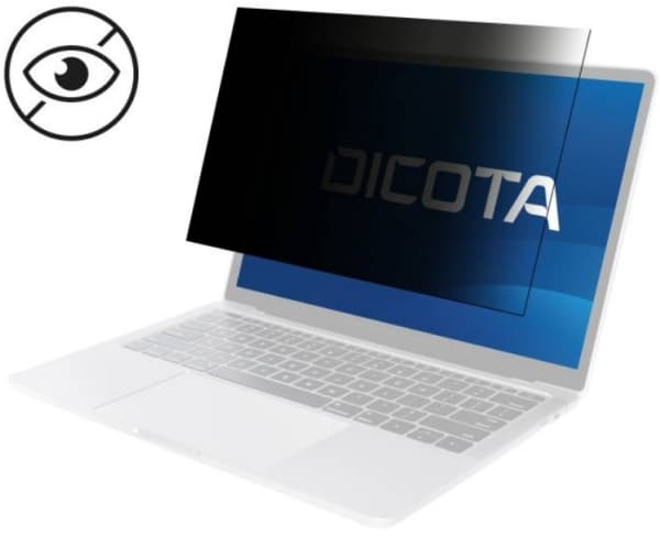 DICOTA D50021-2SM, 39,6 cm (15.6"), 16:10, Laptop, Rammeløst skjermfilter, Privatliv, 36 g Sort