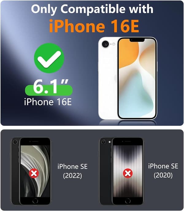 iPhone 16E 2-Pak Skærmbeskyttelse
