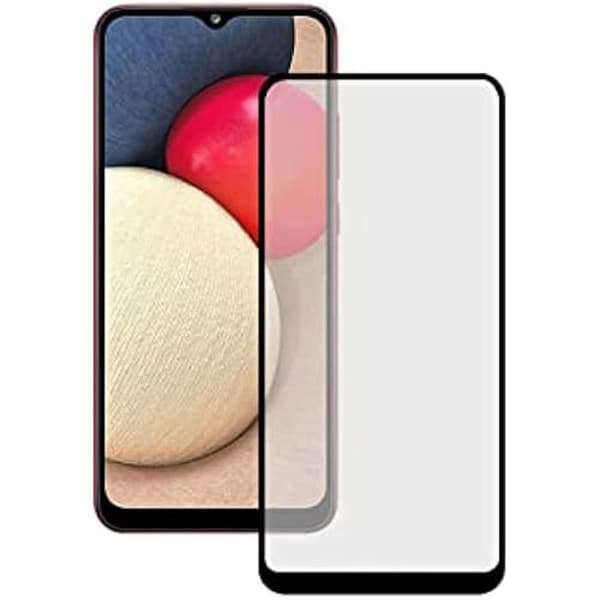 Skärmskydd - KSIX SMART YOUR TECH - Samsung Galaxy A02S - Härdat glas - Tjocklek 0,33 mm - Svart