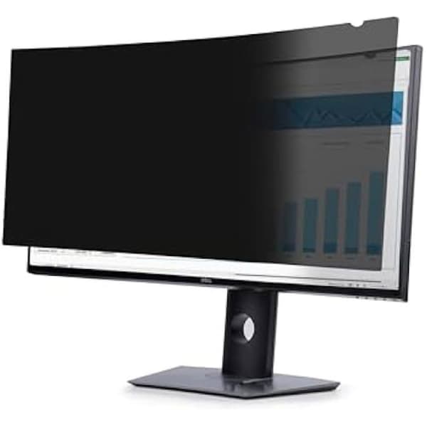 StarTech.com Sekretessfilter för Dell P3424WE Ultra-Wide 21:9 böjd bildskärm, vändbart matt/blankt filter Svart