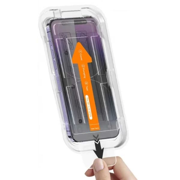 Nem installation af iPhone 16 Privacy Screen Protector HD hærdet glas