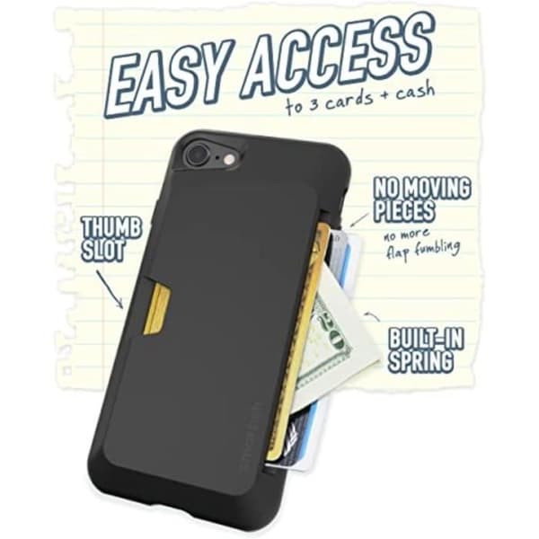 Skyddskal - SMARTISH - Wallet Slayer Vol.1 - iPhone 7/8 - Svart - Ultra-tunn