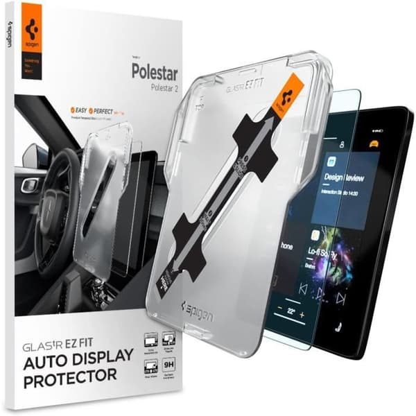Spigen Glas.tR EZ Fit Härdat Glas för Polestar 22022-2025, 11.2 Tum