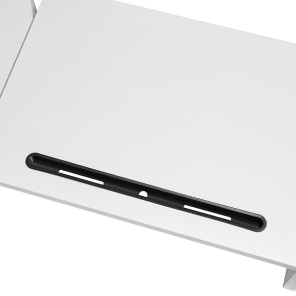 Skærmholder Bozen, 3-delt, inkl. smartphoneholder - hvid