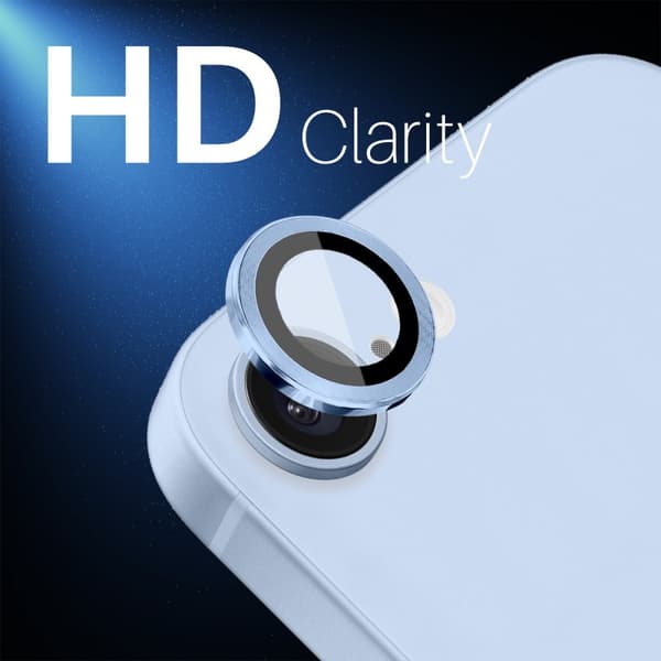 SKALO iPhone 16e NORTHJO Kamerabeskyttelse Metalring - Blå