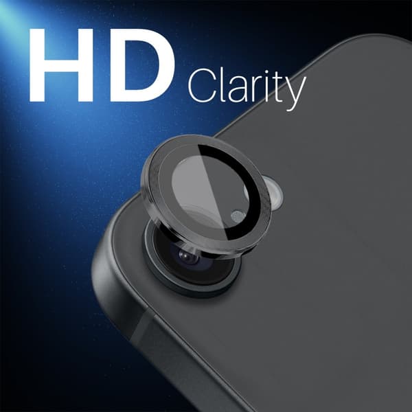 SKALO iPhone 16e NORTHJO Kamerabeskyttelse Metalring - Sort