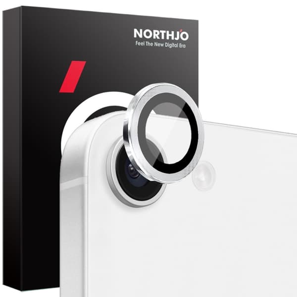 SKALO iPhone 16e NORTHJO Kamerabeskyttelse Metalring - Sølv