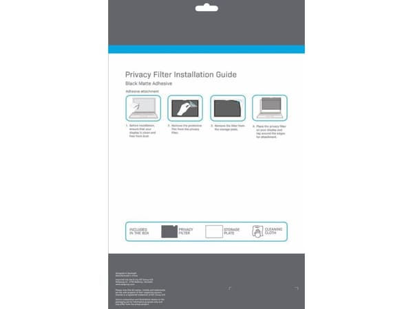 eSTUFF GLBW15336234, 38.1 cm (15"), 3:2, Laptop, Frameless display privacy filter, Matt, Anti-glare