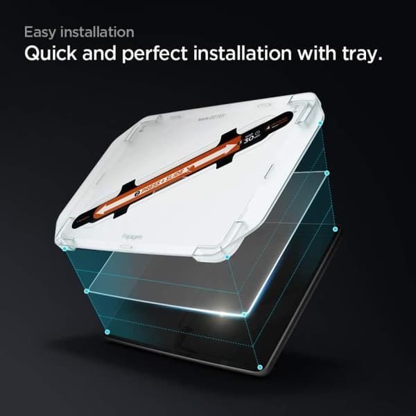 Härdat Glas - SPIGEN - Glas.tR EZ Fit - Tesla Model 3/Model Y - Enkel Installation - 9H Hårdhet