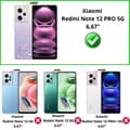 Miniatyrbild 2 av 4: Härdat glas för Xiaomi Redmi Note 12 PRO 5G [Pack 2] Skyddsglasfilm Phonillico®
