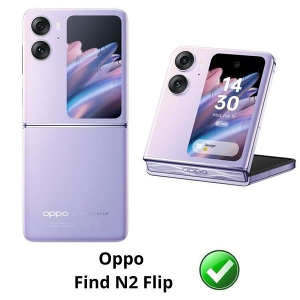 Skärmskydd i plast för Oppo Find N2 Flip [Pack 2] Hydrogel Skydd Anti-Rip Ultra Tunn Phonillico®